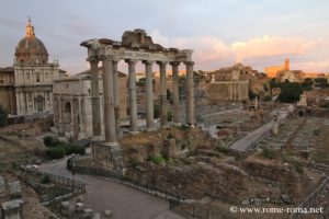 Forum romain depuis le belvédère